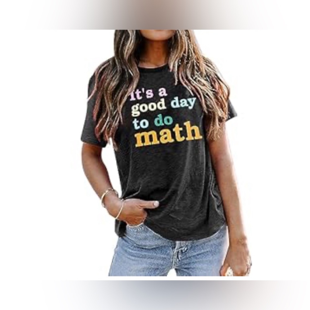 Charcoal Graphic Tee - It’s a good day to do math